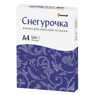Бумага офисная А4 Снегурочка  500л.80г/м   Арт.110071
