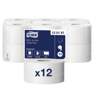Tork Эконом туалетная бумага 1 слойная 200м Арт.120197-00ТМ (12шт/уп)