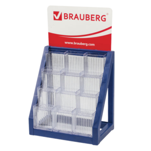 Дисплей пластик для ручек BRAUBERG 12 отдел.Арт.141112
