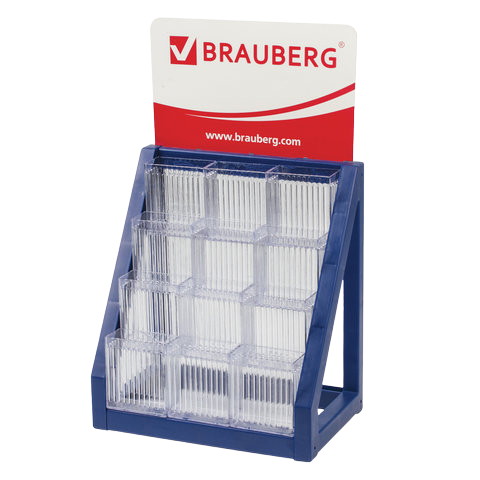 Дисплей пластик для ручек BRAUBERG 12 отдел.Арт.141112