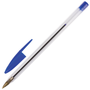 141672 Ручка шариковая STAFF .синяя,0,7мм прозрачная линия 0,5мм Арт.141672