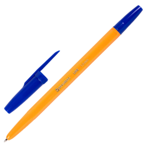143331 Ручка шариковая BRAUBERG оранж. синяя,0,5мм Арт.143331