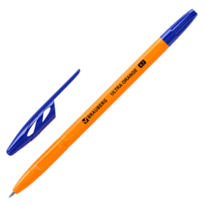 143562 Ручка шариковая BRAUBERG оранж. синяя,0,5мм Арт.143562