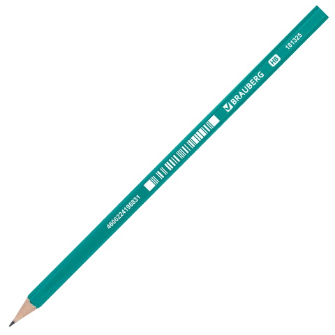 Карандаш BRAUBERG 1шт корпус зелен. Арт.181325