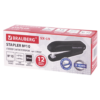 Степлер  BRAUBERG №10 до 12л. черный  Арт.228587