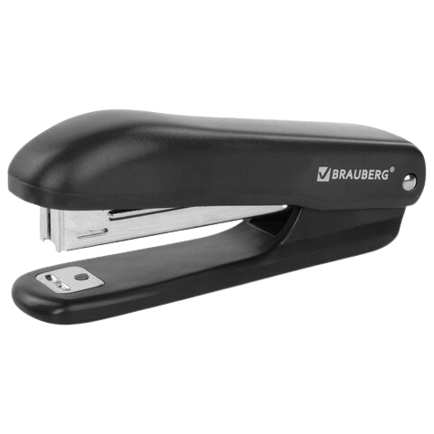 Степлер  BRAUBERG №10 до 12л. черный  Арт.228587