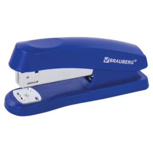 Степлер  BRAUBERG  №24/6 до 30л. синий Арт.228609