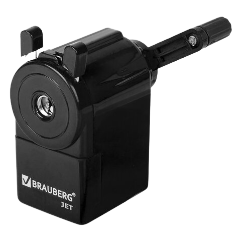 Точилки  BRAUBERG метал.механизм корпус черный  Арт.229566