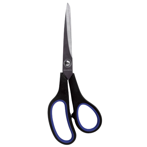 Ножницы BRAUBERG 216мм серо-зеленые  Арт.230763