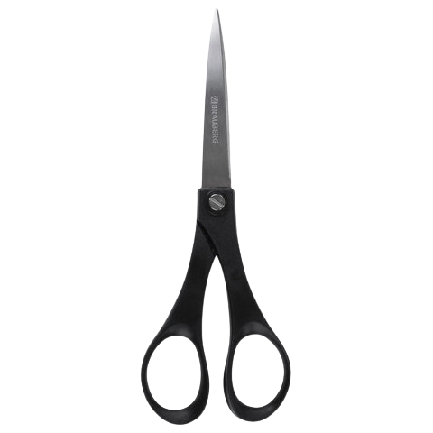 Ножницы BRAUBERG 180мм черные  Арт.230931