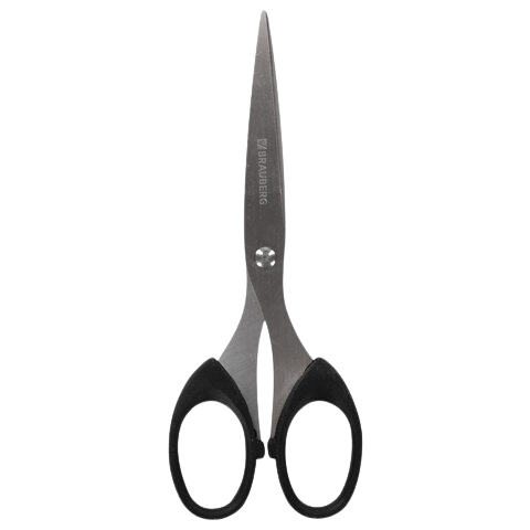 Ножницы BRAUBERG 160мм черные  Арт.230933