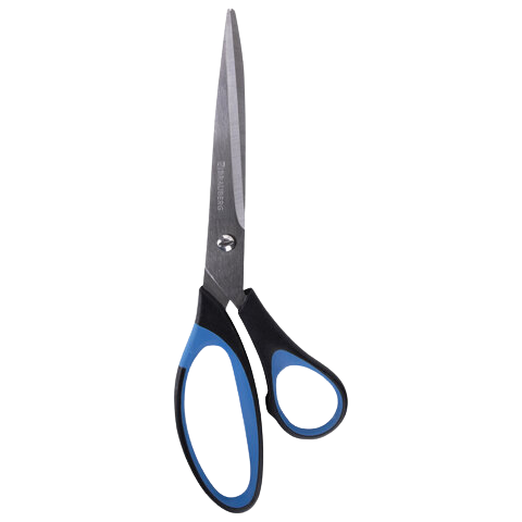 Ножницы BRAUBERG 216мм,резиновые Арт.231563