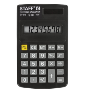 Калькулятор STAFF  STF-818 карманный 102х62мм   Арт.250142