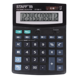 Калькулятор STAFF  STF-188-12  12 разрядов 200х150 мм  Арт.250149