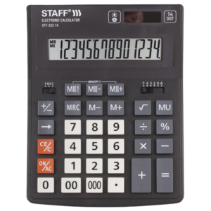 Калькулятор STAFF PLUS STF-333 14 разрядов 200х154  Арт.250416