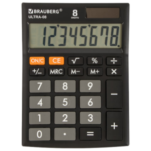 Калькулятор BRAUBERG Ultra154х115мм 8разр.  Арт.250507