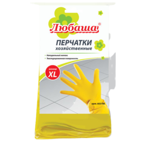 603786 перчатки хоз. латекс. Любаша XL Арт.603786