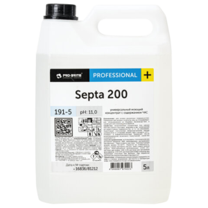 PRO-BRITE SEPTA-200 средство дезинфицирующее,низкопенное,концентрированное 5л. Арт.605246