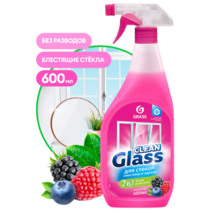 GRASS Clean Glass блеск для стекол и зеркал Лесные Ягоды 600мл