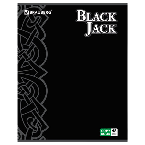Тетрадь 48л  А5 BRAUBERG  Блэк Джэк,клетка   Арт.401824
