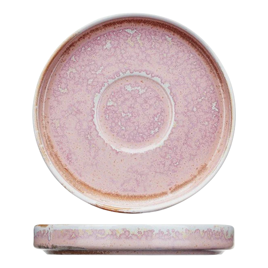 Блюдце 120мм "Peony" h=18mm KunstWerk розовый Арт.3024368
