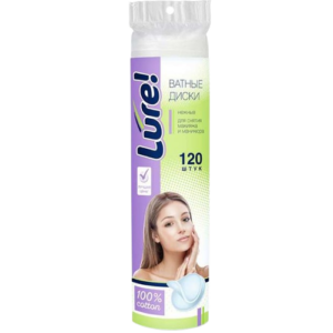 Ватные диски LURE 120 Коттон (35уп). Арт.8776653