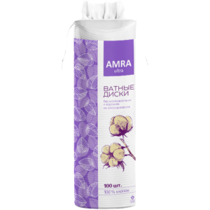 Ватные диски АМРА 100шт (24уп).Арт.5875