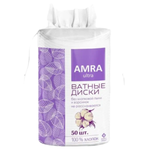 Ватные диски АМРА 50шт (24уп).Арт.5877