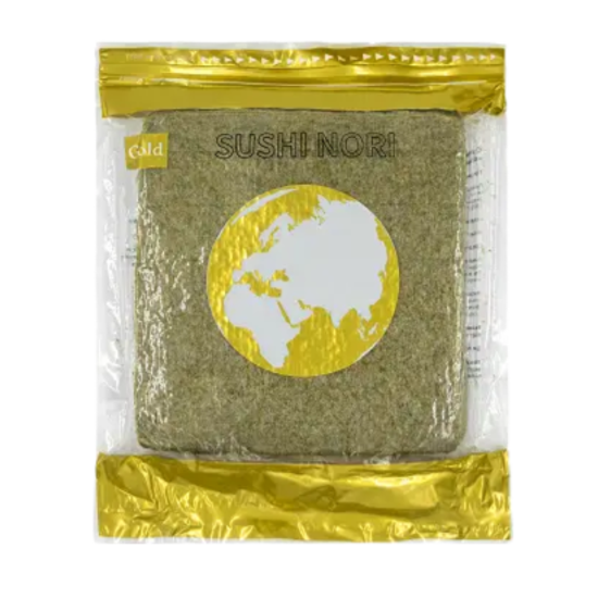Водоросли морские сушеные прессованные Gold 1уп/100л/50уп/кор.