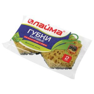 Губка Комплект 2шт Laima крупно пористый/ретикул. поролон