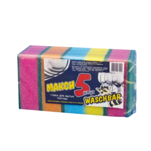Губка для посуды Макси-5  WASCHBAR (30упак)