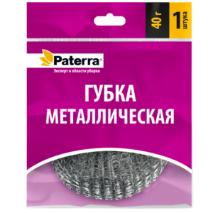 Губка метал. для мылья посуды Горница/Патерра 40гр. Спираль оцинк.