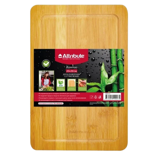 Доска разделочная 20х30см Bamboo Attribute Арт.ABX151