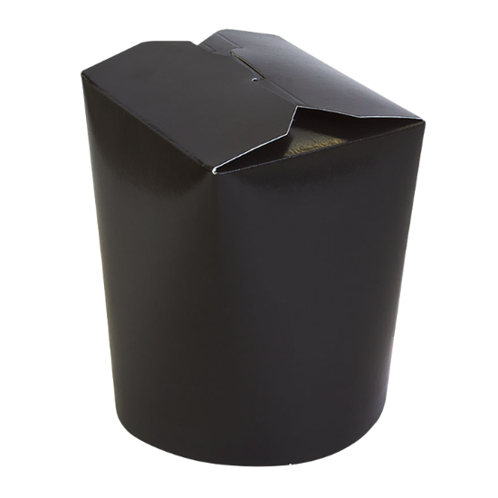 Короб бумажный 450мл Черная  (горячее)