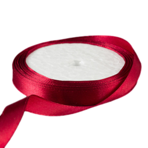 Лента атласная Бордовая 10мм 10метров