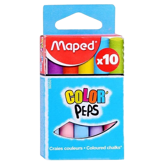 Мелки цветные круглые Maped ColorPeps уп.10шт.  Арт.8550
