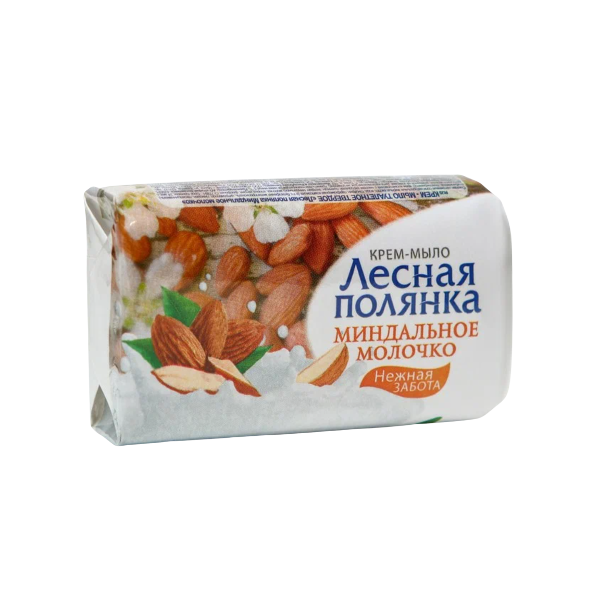 Мыло-крем туалетное "Миндальное" ЛЕСНАЯ ПОЛЯНА 90г.(104шт/кор)