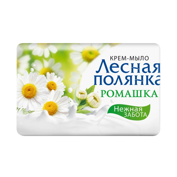 Мыло-крем туалетное "Ромашка" ЛЕСНАЯ ПОЛЯНА 90г.(104уп/кор)