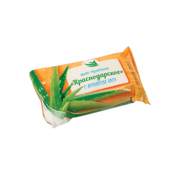 Мыло туалетное Краснодарское "с Ароматом Алоэ" 100г.(66шт\кор)
