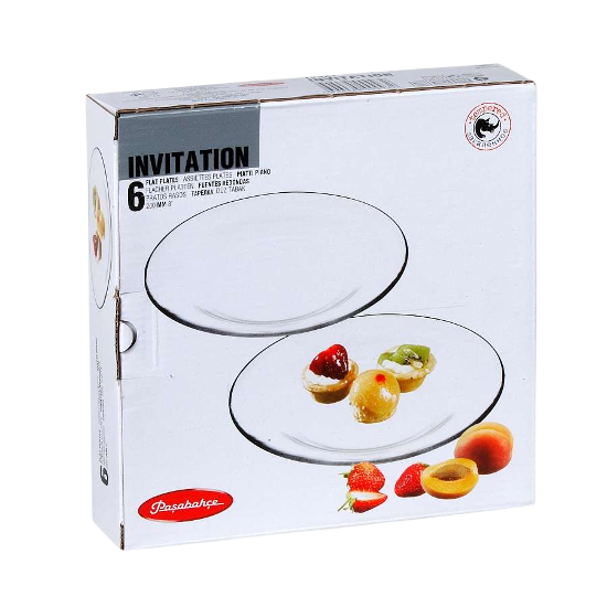 Набор тарелок закал Invitation  vivid 6шт. 20см  Арт.10327 B