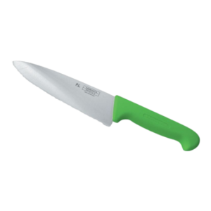Нож 20см пластик ручка зеленого  цвета вол.лезвие "P.L.-PROFF CUISINE" Артикул 99002246