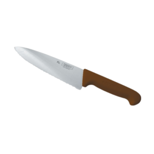 Нож 20см пластик ручка корич.  цвета вол.лезвие "P.L.-PROFF CUISINE" Артикул 99002250