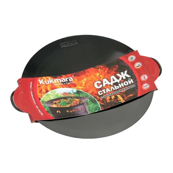Садж 49см стальной с эко-воронением (толщ.2,0мм)   Арт.ск490