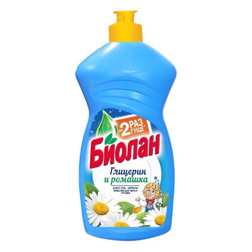 Средство для мытья посуды Апельсин и Лимон БИОЛАН 450г.(20шт/кор)