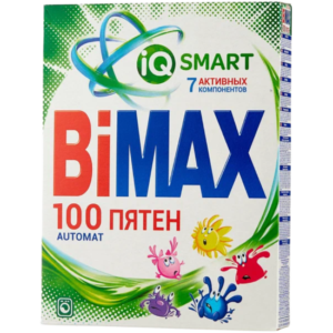 Стир. порошок Бимакс 400гр100 Пятен автомат  д/белого (4шт/уп) НЭФИС
