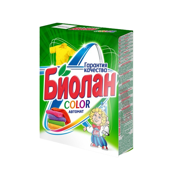 Стиральн. порошок  Биолан 350г автомат колор (24шт/уп)  НЭФИС
