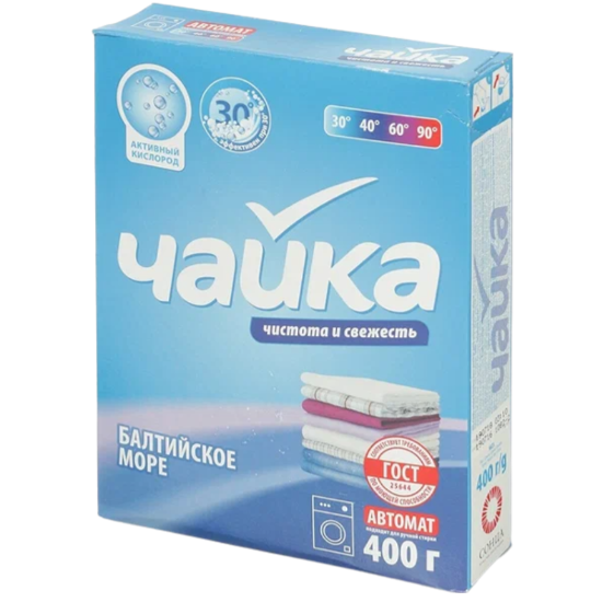 Стиральный порошое Чайка 400гр. Универс. Балтийское море(18шт/уп)
