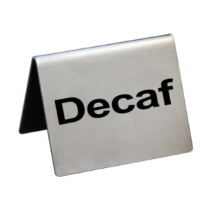 Табличка "Decaf" 5х4см сталь P.L. Арт.81200202