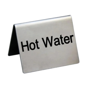 Табличка "Hot Water" 5х4см сталь P.L. Арт.81200201
