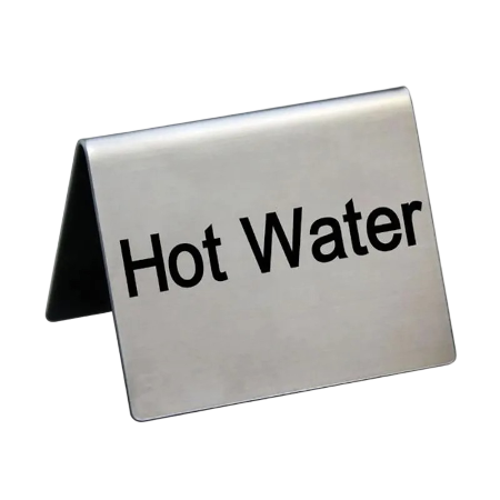 Табличка "Hot Water" 5х4см сталь P.L. Арт.81200201